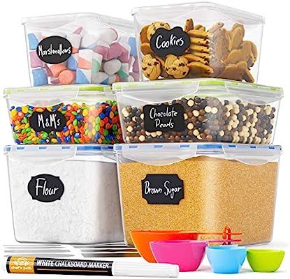 Chef's Path Food Storage Containers - Pantry Organization - Great for Flour, Sugar, Baking Suppli... | Amazon (US)