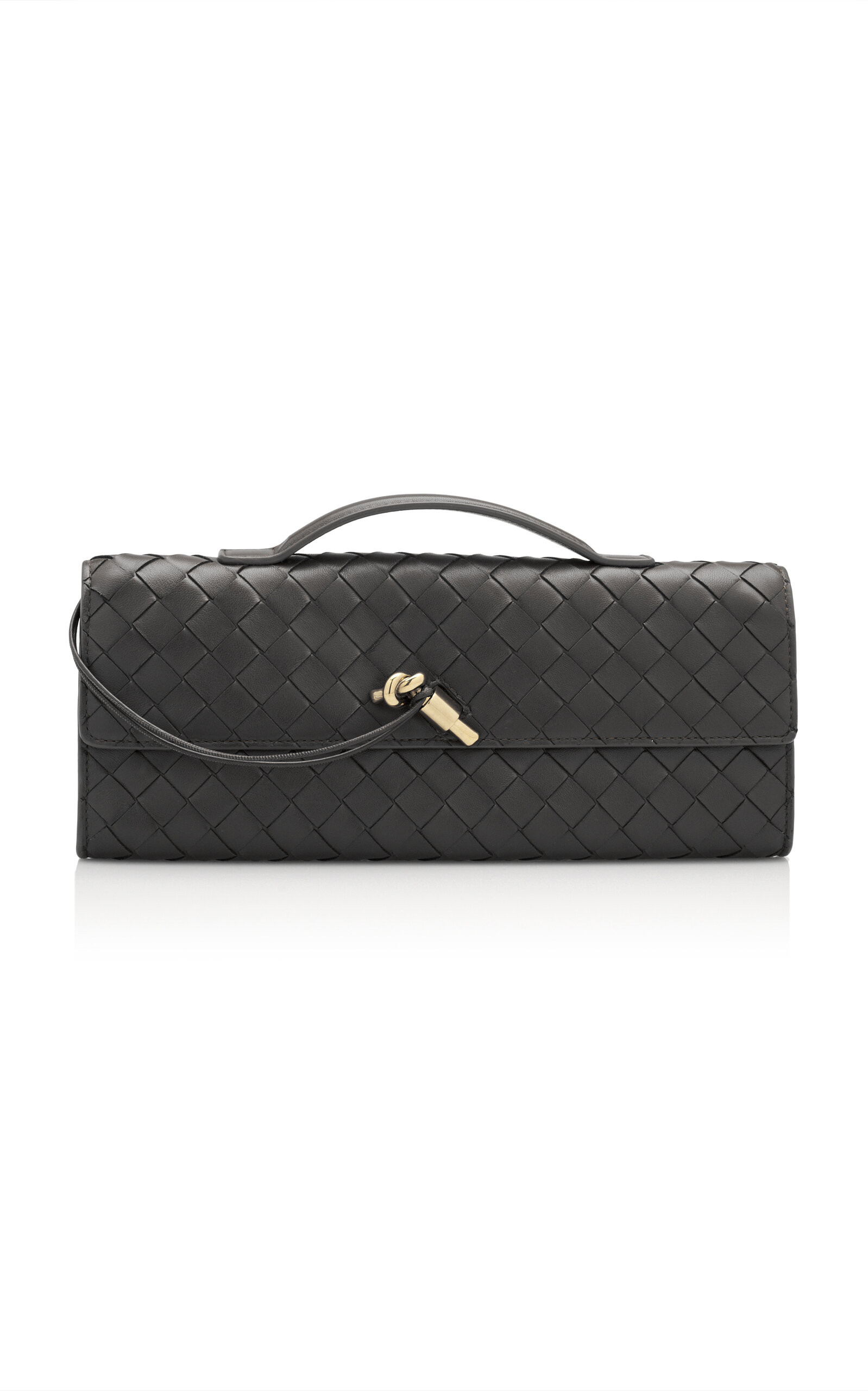 Bottega Veneta Long Andiamo Intrecciato Leather Clutch - Moda Operandi | Moda Operandi (Global)