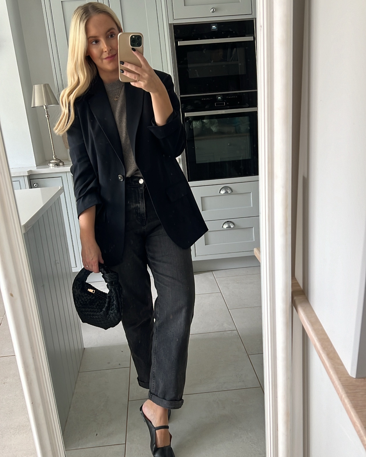 Black blazer on repeat 
Uk 12/14 and 5ft5
Blazer 12
Jeans 12r
Tee medium 

#LTKautumn #LTKmidsize #LTKuk