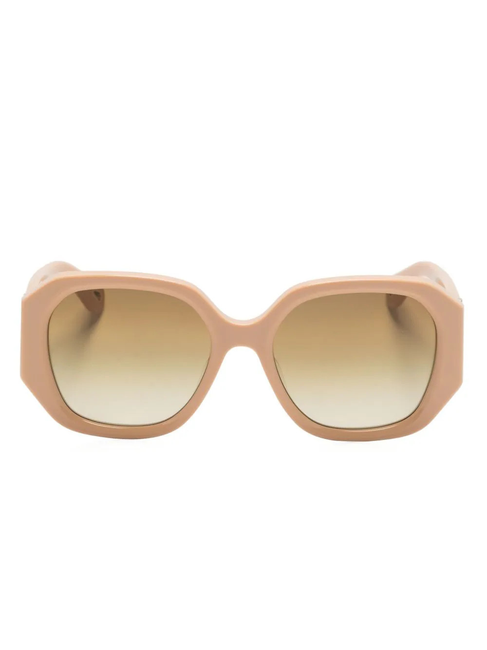 Chloé Eyewear Marcie oversize-frame sunglasses - Neutrals | Farfetch Global