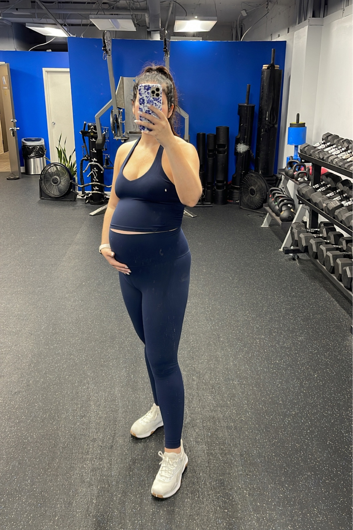 New Lululemon fall color - navy blue!

Maternity workout set, bump friendly
Super high waisted align leggings, halter workout tank 

#LTKfitness #LTKSeasonal #LTKbump