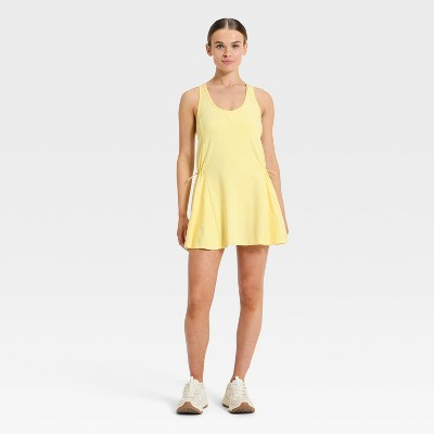Women's Washed Jersey Active Dress - JoyLab™ Yellow XL | Target