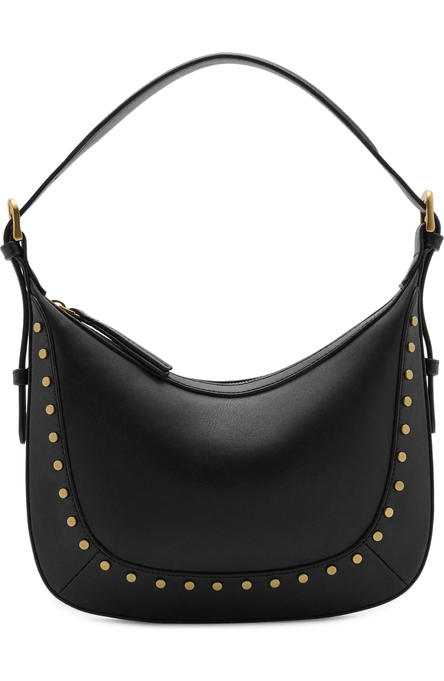 MANGO Small Studded Faux Leather Shoulder Bag | Nordstrom | Nordstrom