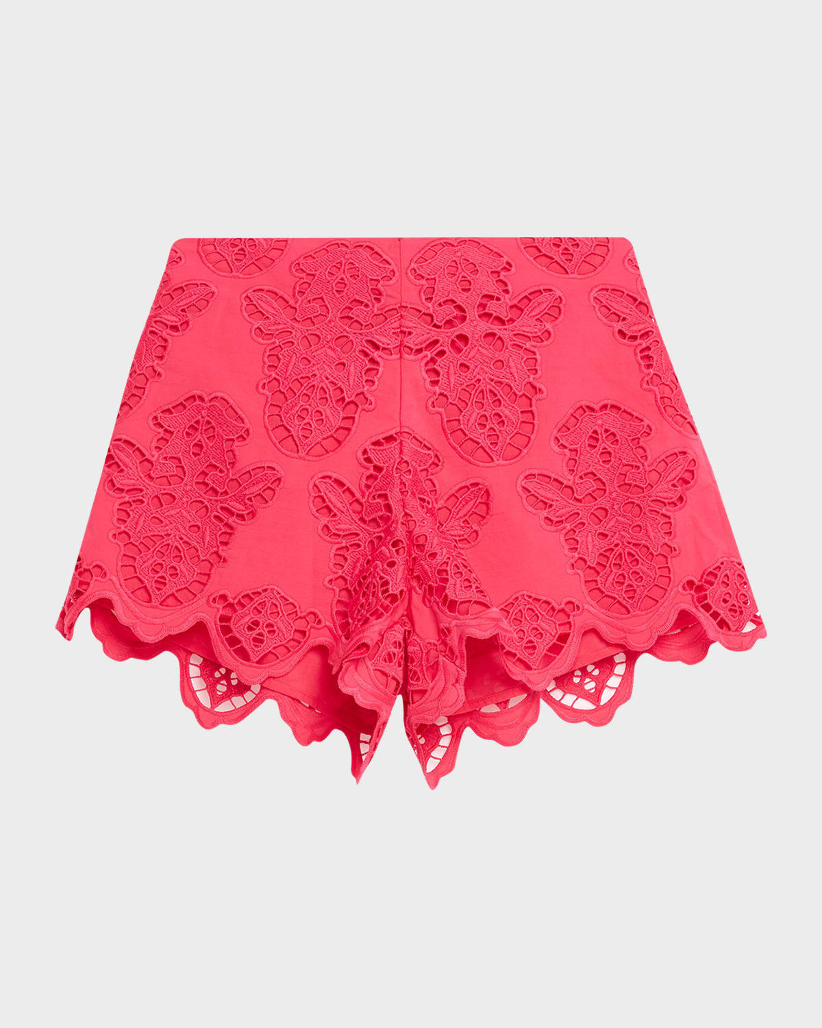 Trish Embroidered Pull-On Shorts | Neiman Marcus