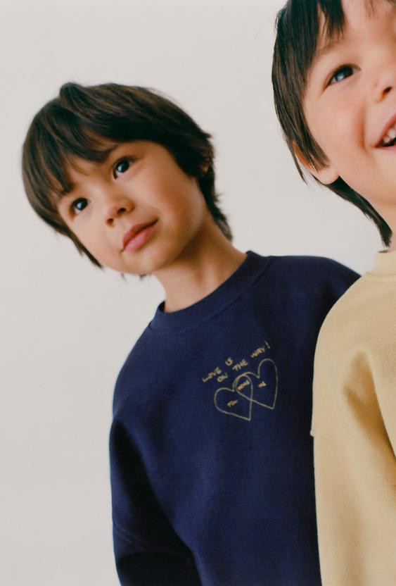 ORFAYO © EMBROIDERED DRAWINGS SWEATSHIRT | Zara US