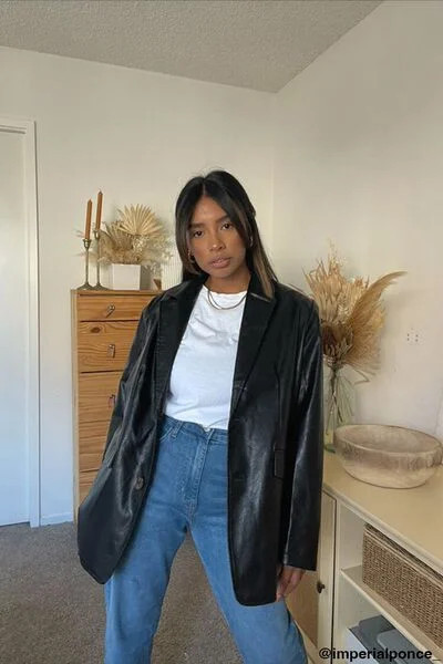 Faux Leather Blazer | Forever 21 | Forever 21 (US)