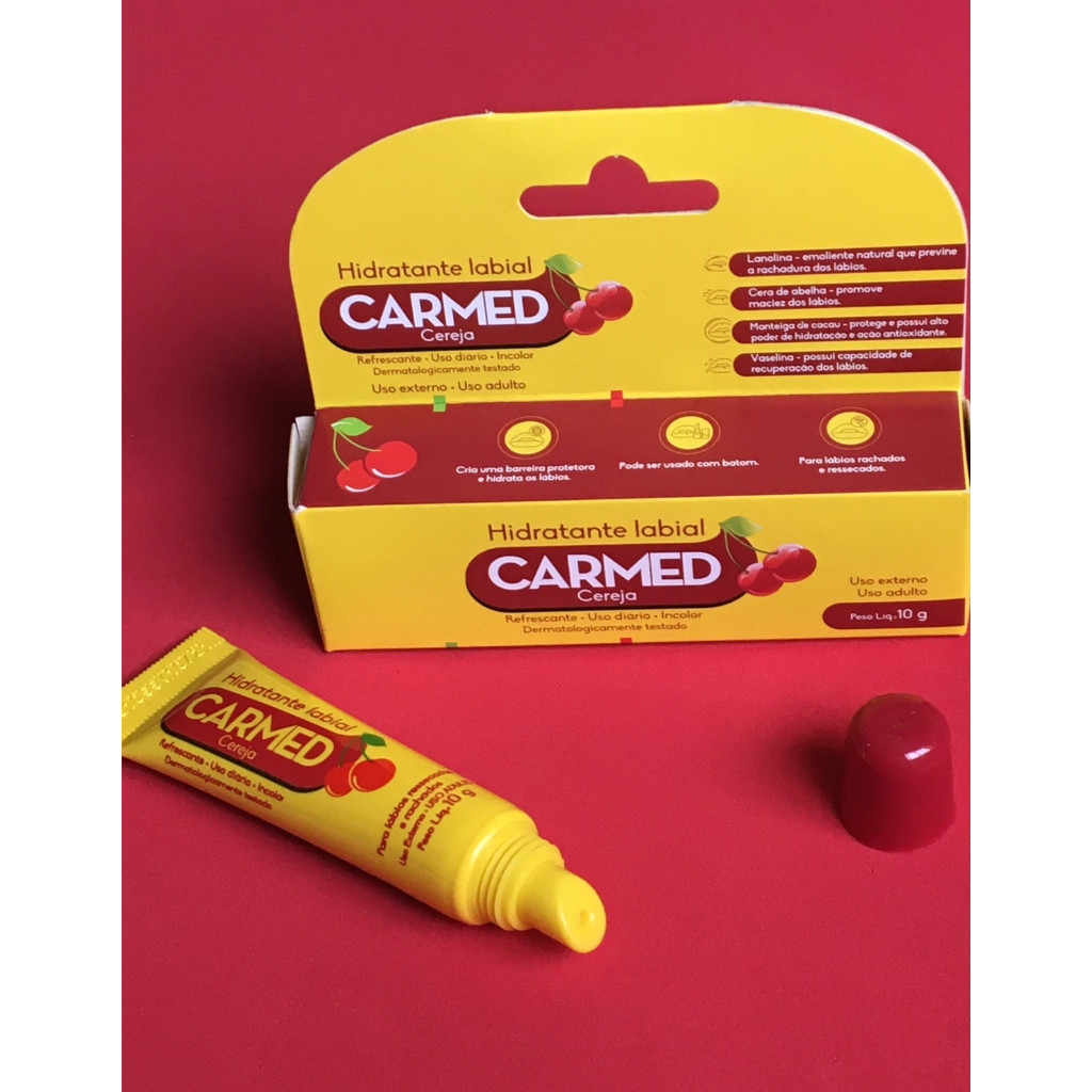 Hidratante Labial Carmed Cereja | Shopee (BR)