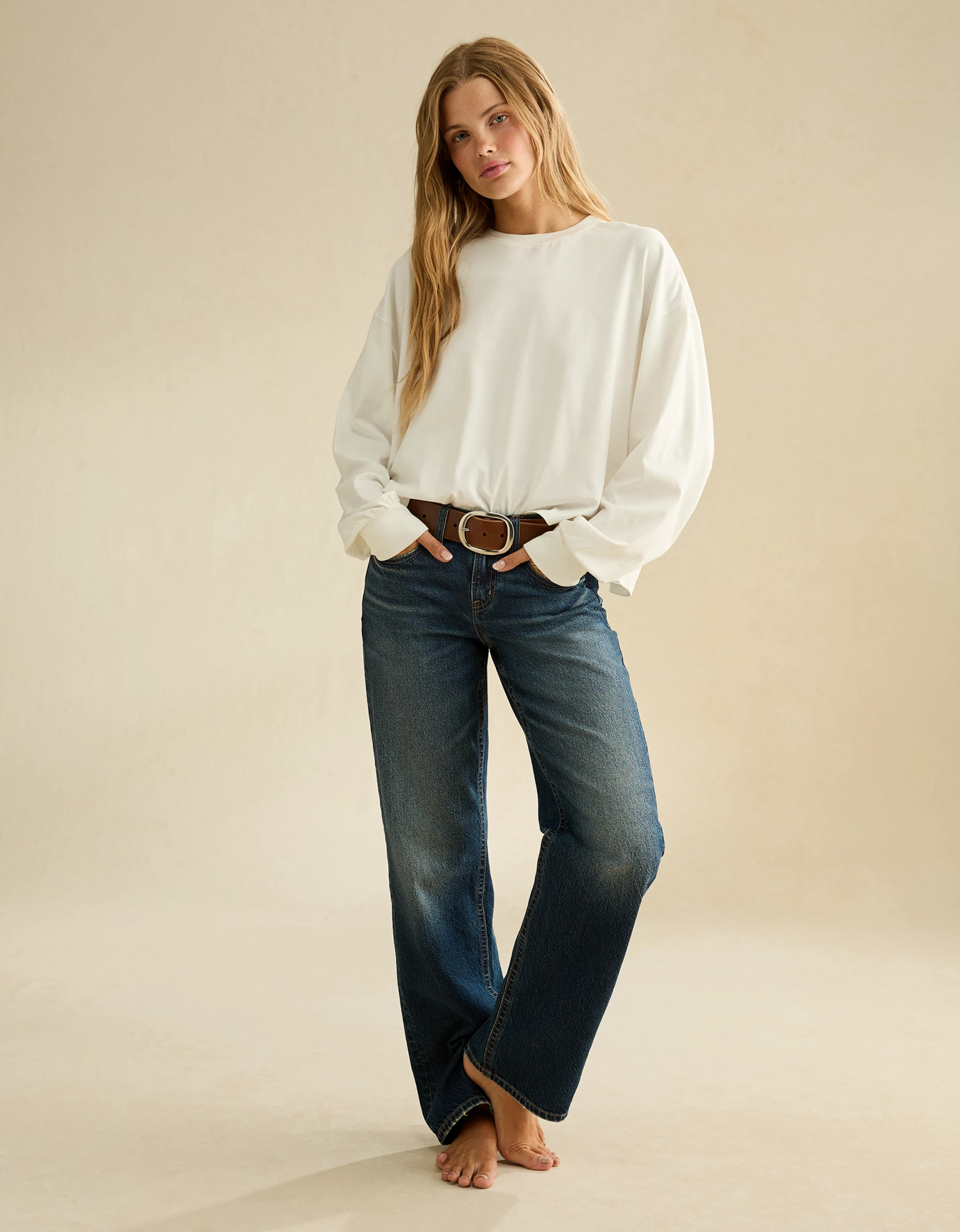 AE Balloon Sleeve Crew Neck Tee | American Eagle Outfitters (US & CA)