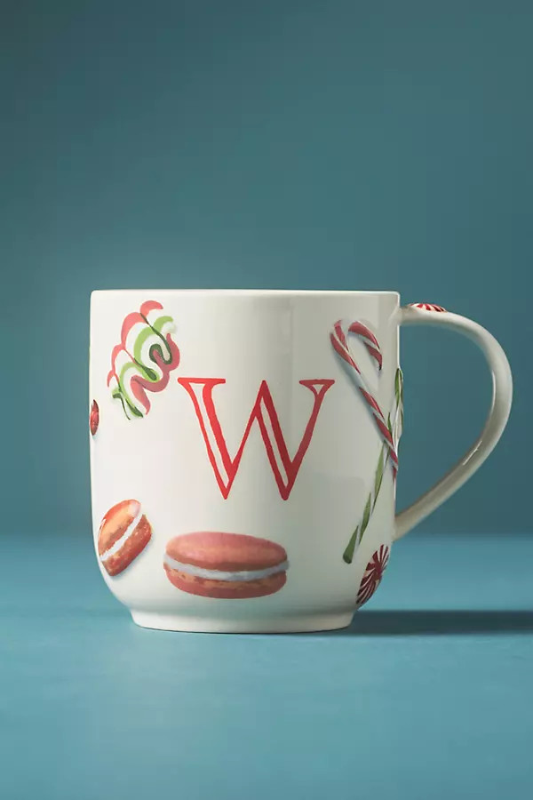 Holifaye Stoneware Monogram Mug | Anthropologie (US)