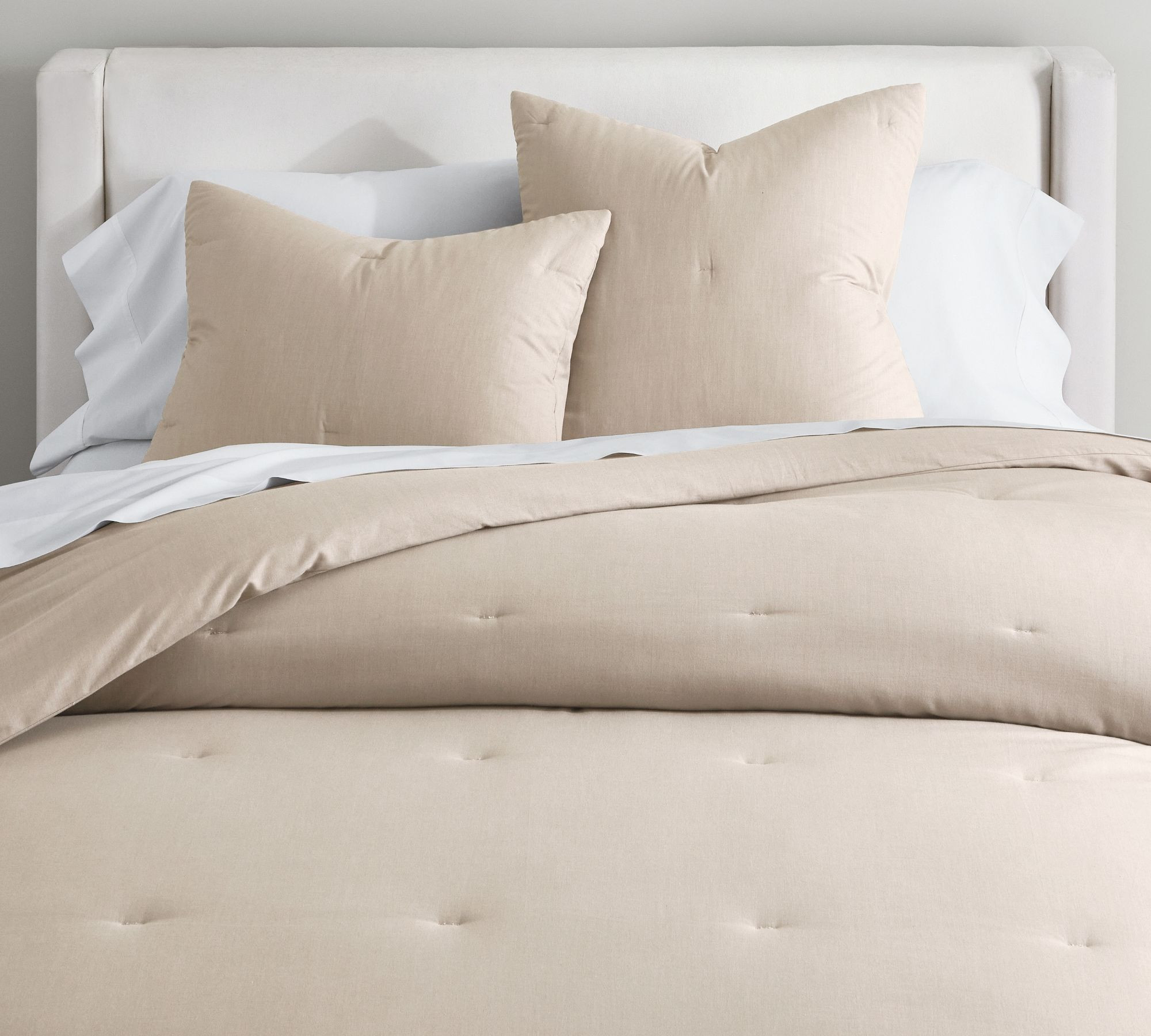 Dream Brushed Cotton Comforter, Full/Queen, Mirage | Pottery Barn (US)