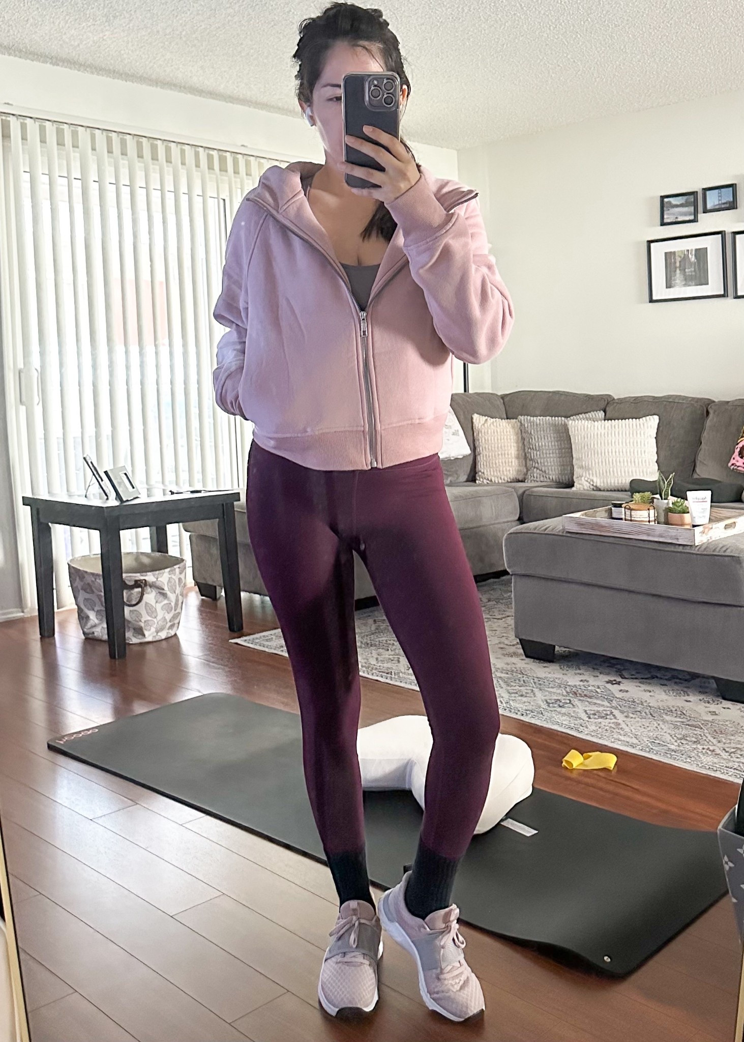 Workout outfit of the day. Some meditation, light yoga stretching and strengthening. Staying warm with this hoodie perfect until I get warm enough.

#LTKActive #LTKselfcare #LTKdayinmylife