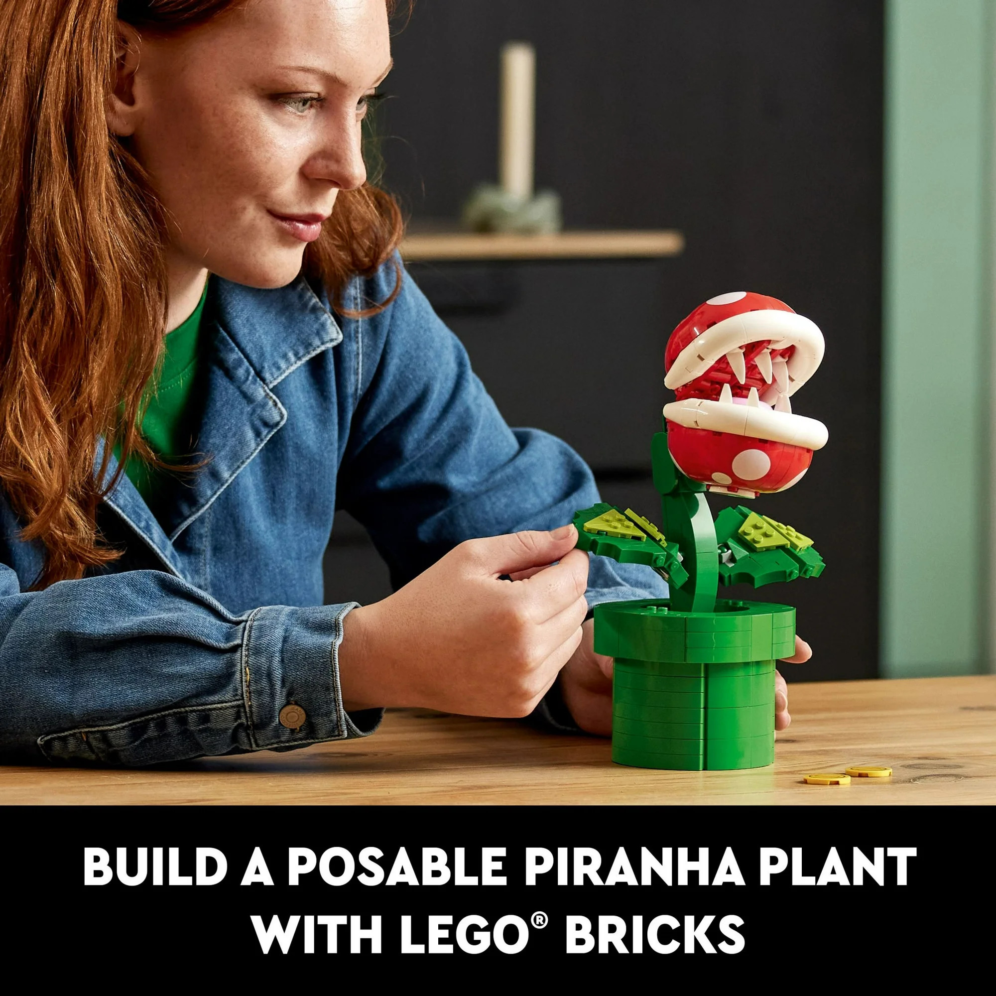 LEGO Super Mario Piranha Plant, Build and Display Super Mario Brothers Collectible for Adults and... | Walmart (US)