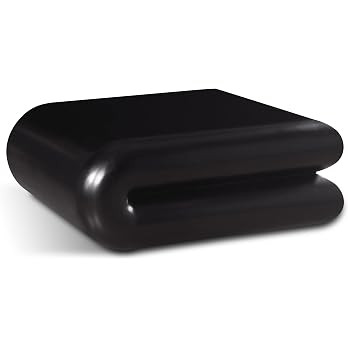 Meridian Furniture 259Black-CT Enigma Collection Modern | Contemporary Curved Coffee Table with P... | Amazon (US)