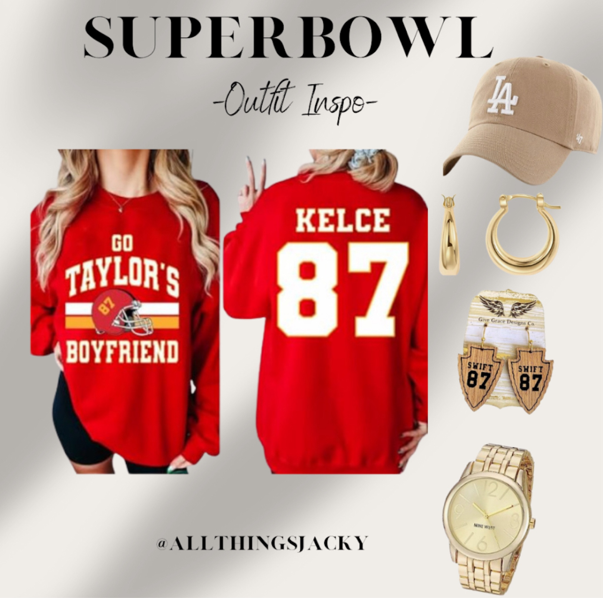 Super Bowl outfit ideas. ❤️
#taylorsboyfriend #taylorswift #Super Bowl #superbowloutfitideas #kansascitychiefs #karma #kelce 

#LTKfindsunder50 #LTKMostLoved #LTKstyletip