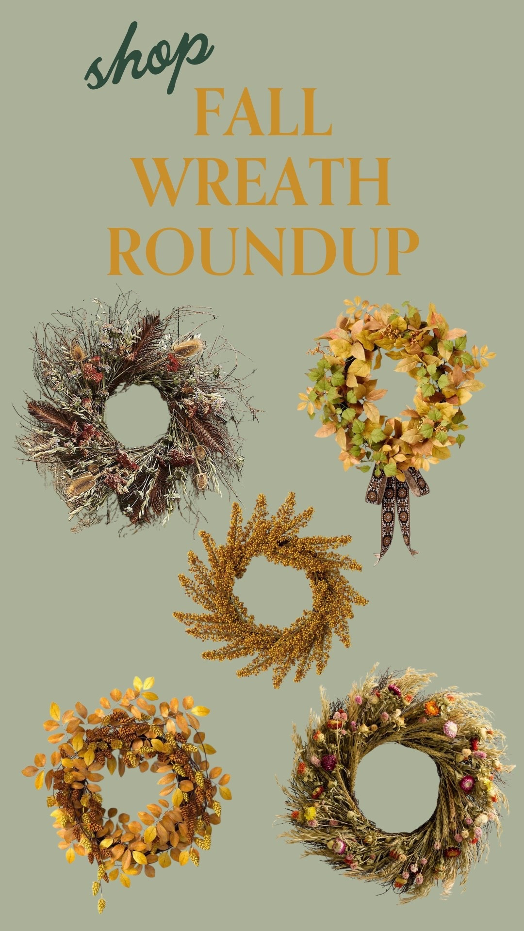 Fall Wreath Roundup 

#anthro #potterybarn #target 

#LTKHalloween #LTKSeasonal #LTKHome