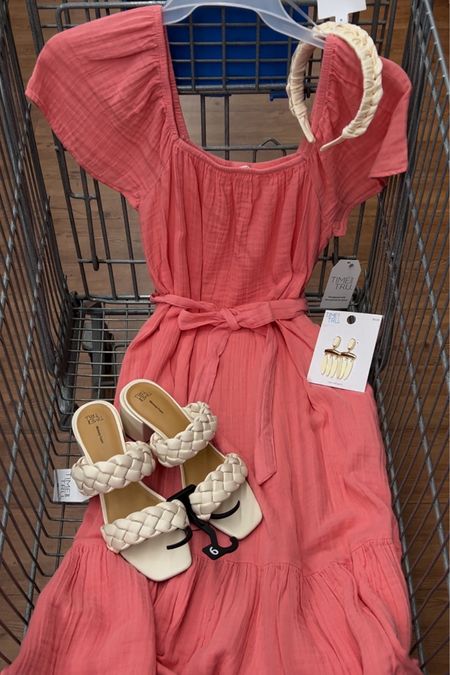 This Walmart flutter sleeve textured dress is now $15 down from $20. Four color ways. Lightweight cotton. Go down one size. #walmartfashion 

#LTKunder100 #LTKunder50 #LTKstyletip