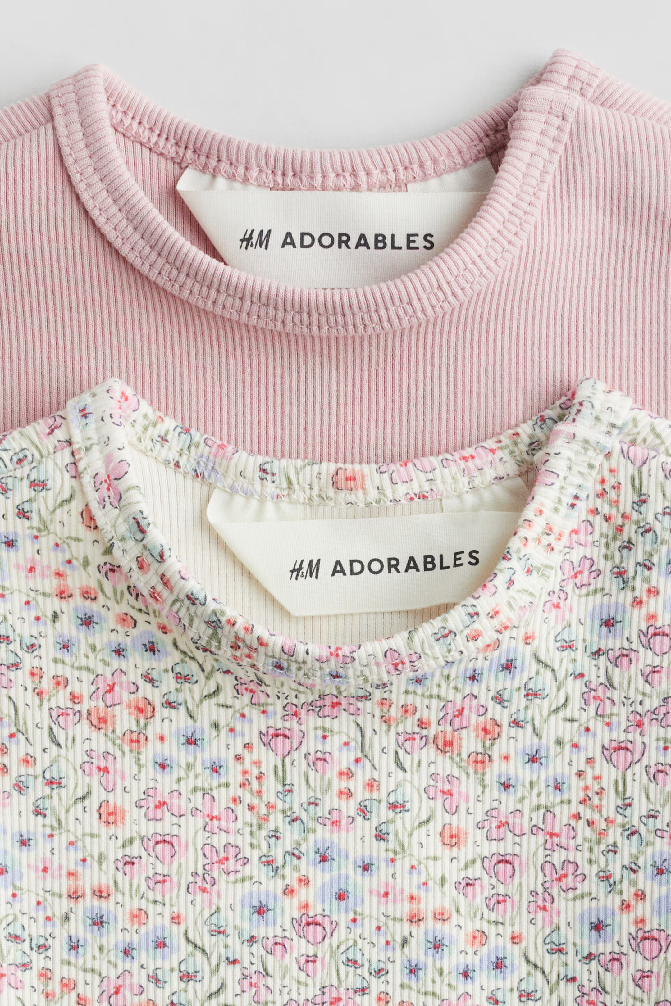 2-pack Ribbed Cotton Tops | H&M (US + CA)