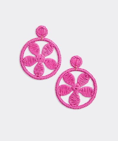 Oleander Floral Earrings | vineyard vines