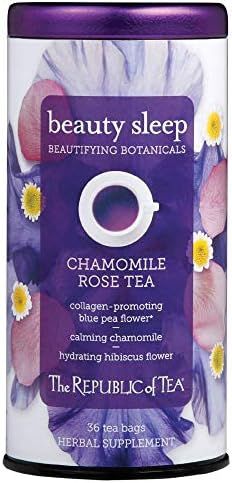 The Republic of Tea Beautifying Botanicals Beauty Sleep Chamomile Rose Herbal Tea Bags (36 count) | Amazon (US)