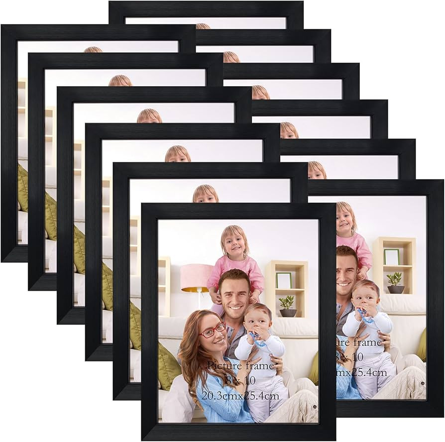 Giftgarden Black 8x10 Picture Frame Bulk, Multi 8 x 10 Photo Frames Set for Wall Hanging or Table... | Amazon (US)