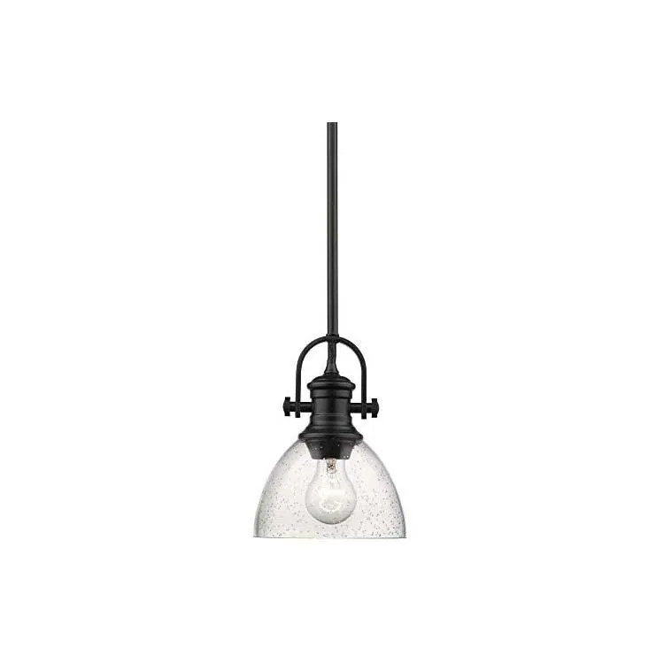Seeded glass pendant light,industrial black pendant light | Bed Bath & Beyond