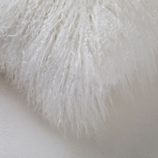 Mongolian Lamb Pillow Cover | West Elm (US)