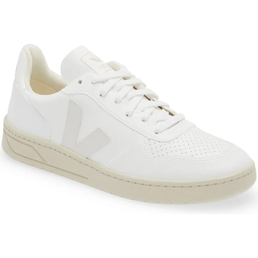Veja V-10 Low Top Sneaker in Full-White at Nordstrom Rack, Size 41 | Nordstrom Rack