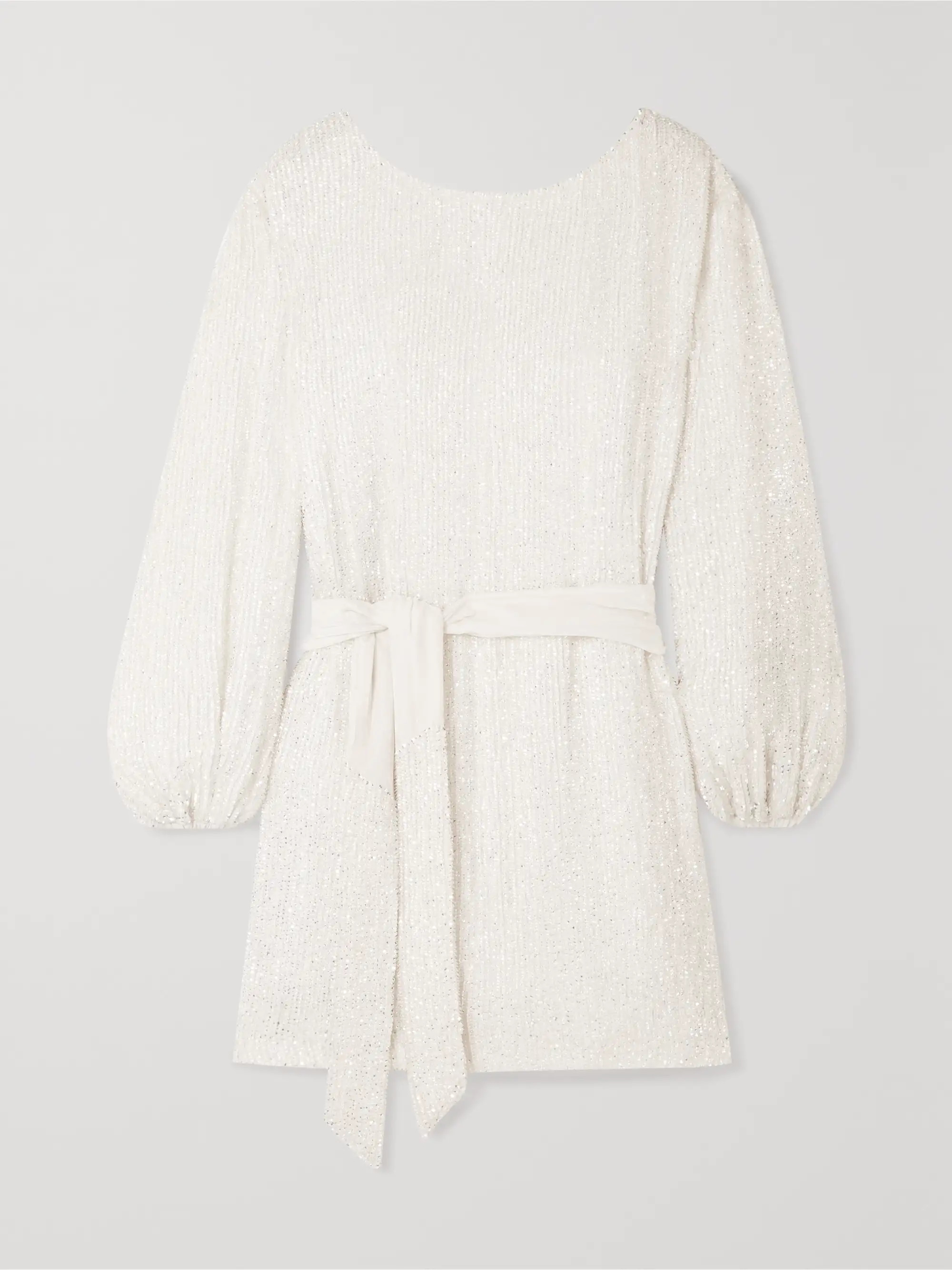 Grace velvet-trimmed sequined chiffon mini dress | NET-A-PORTER (US)