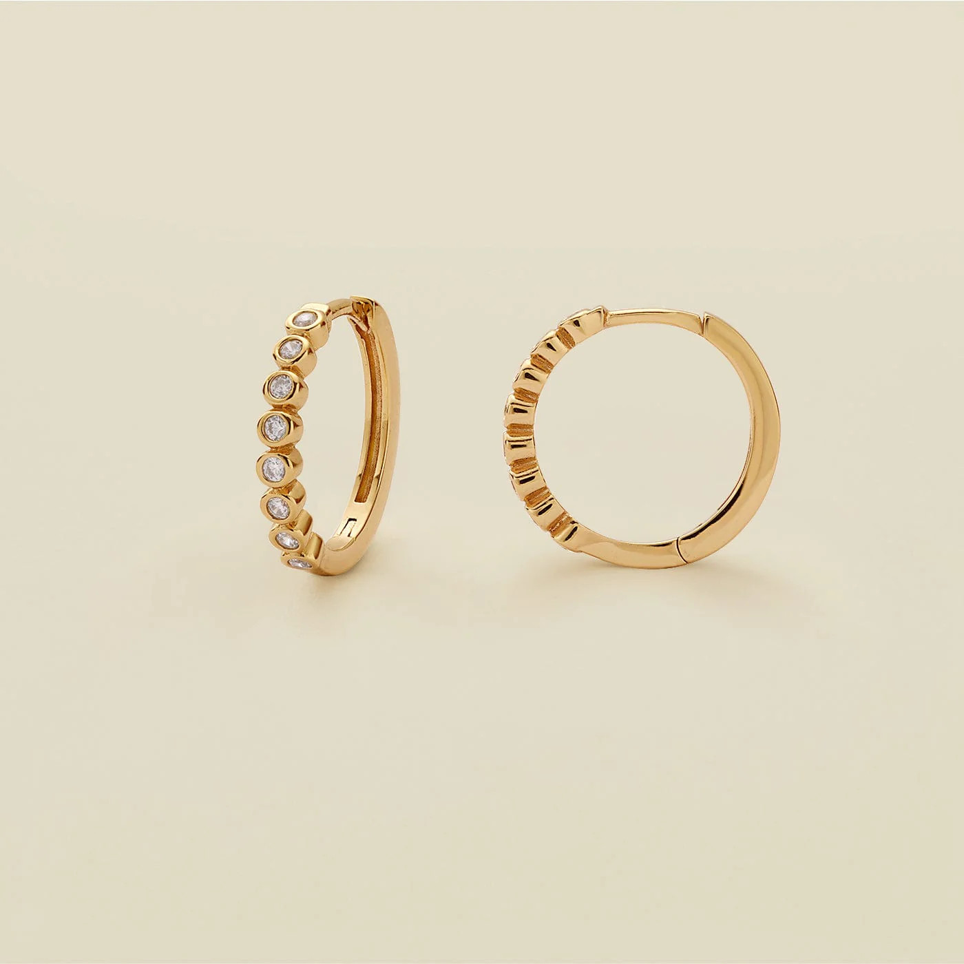 CZ Poppy Hoop Earrings | Made By Mary | Made By Mary