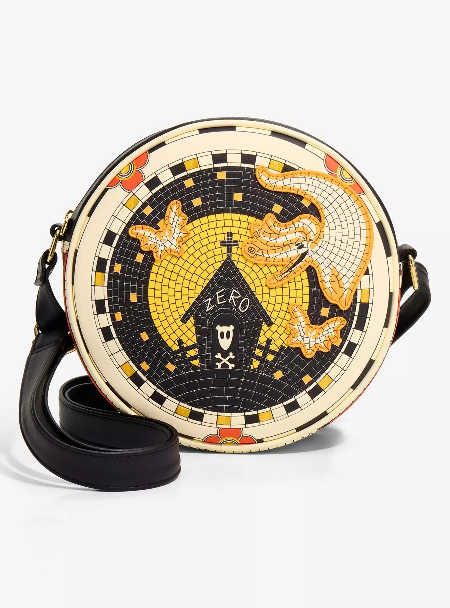 Loungefly Disney The Nightmare Before Christmas Zero Mosaic Crossbody Bag - BoxLunch Exclusive | ... | BoxLunch