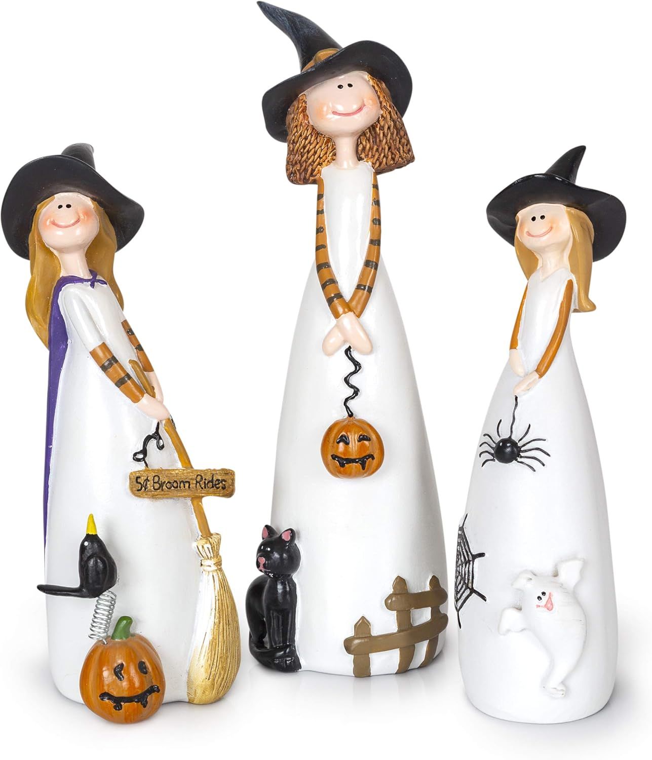 Besti Halloween Witch Decorations, 3 Piece Set, Cute Home and Party Holiday Decor and Fall Accent... | Amazon (US)