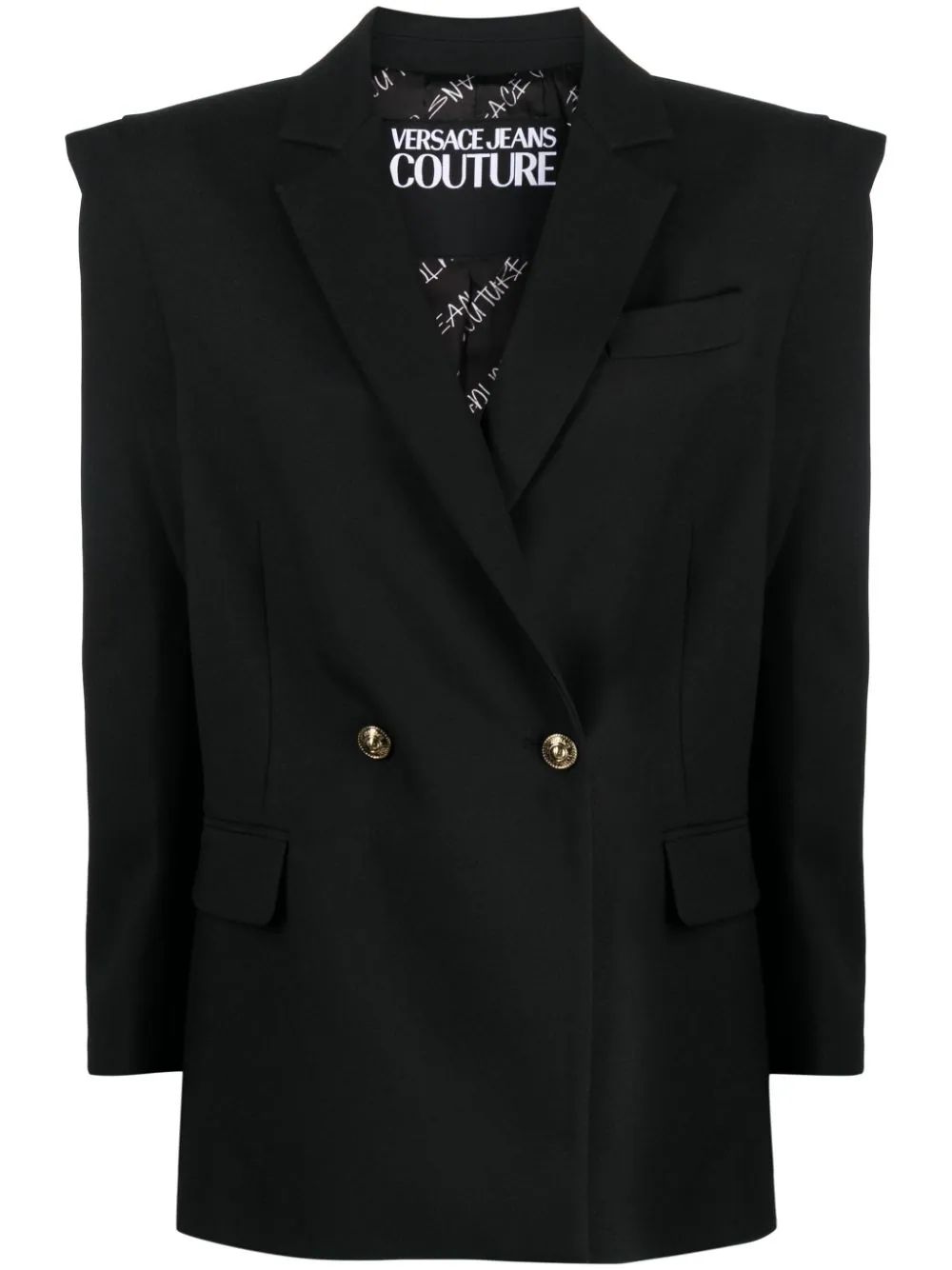 Versace Jeans Couture double-breasted notched-lapels Blazer - Farfetch | Farfetch Global