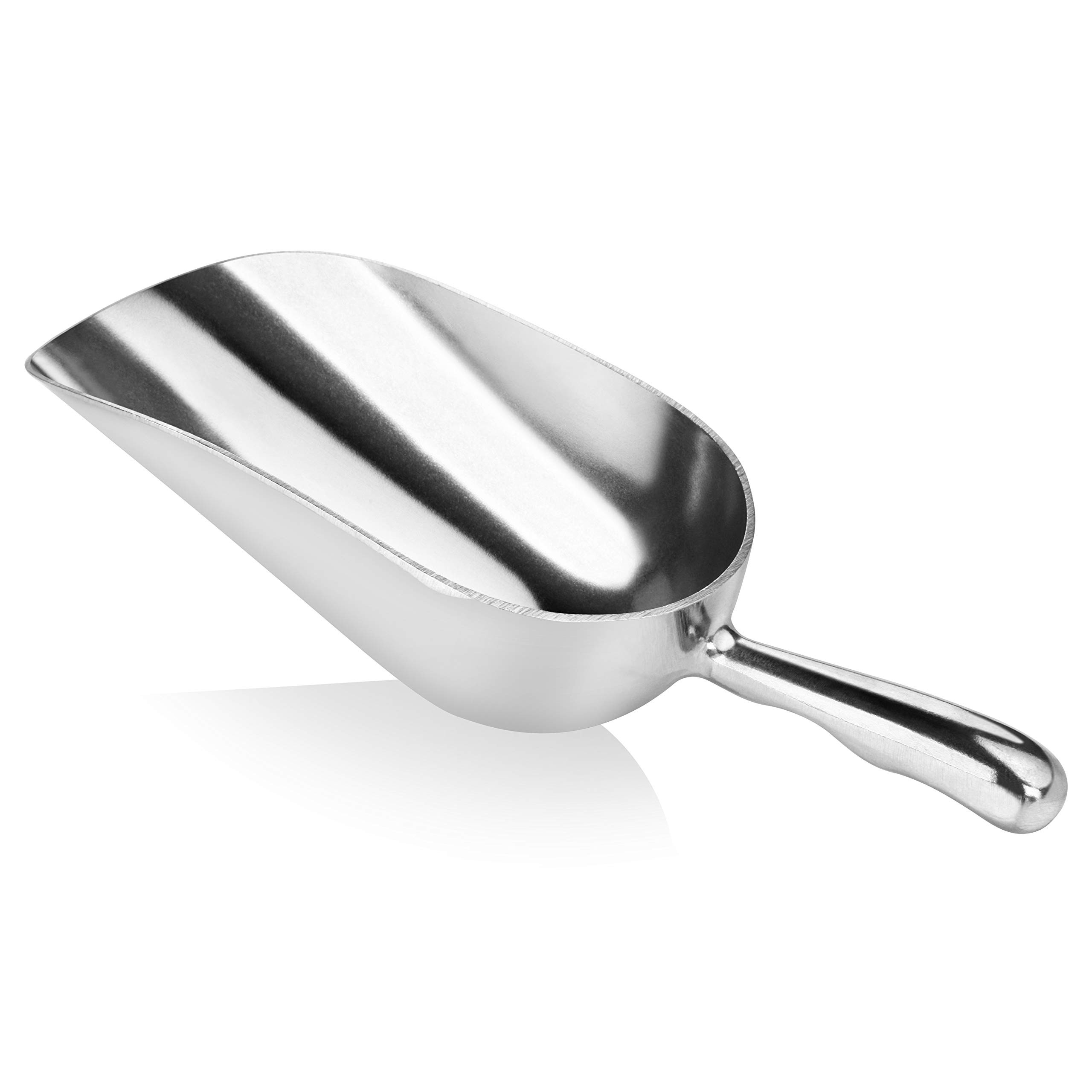New Star Foodservice 34523 One-Piece Cast Aluminum Round Bottom Bar Ice Flour Utility Scoop, 12-O... | Amazon (US)