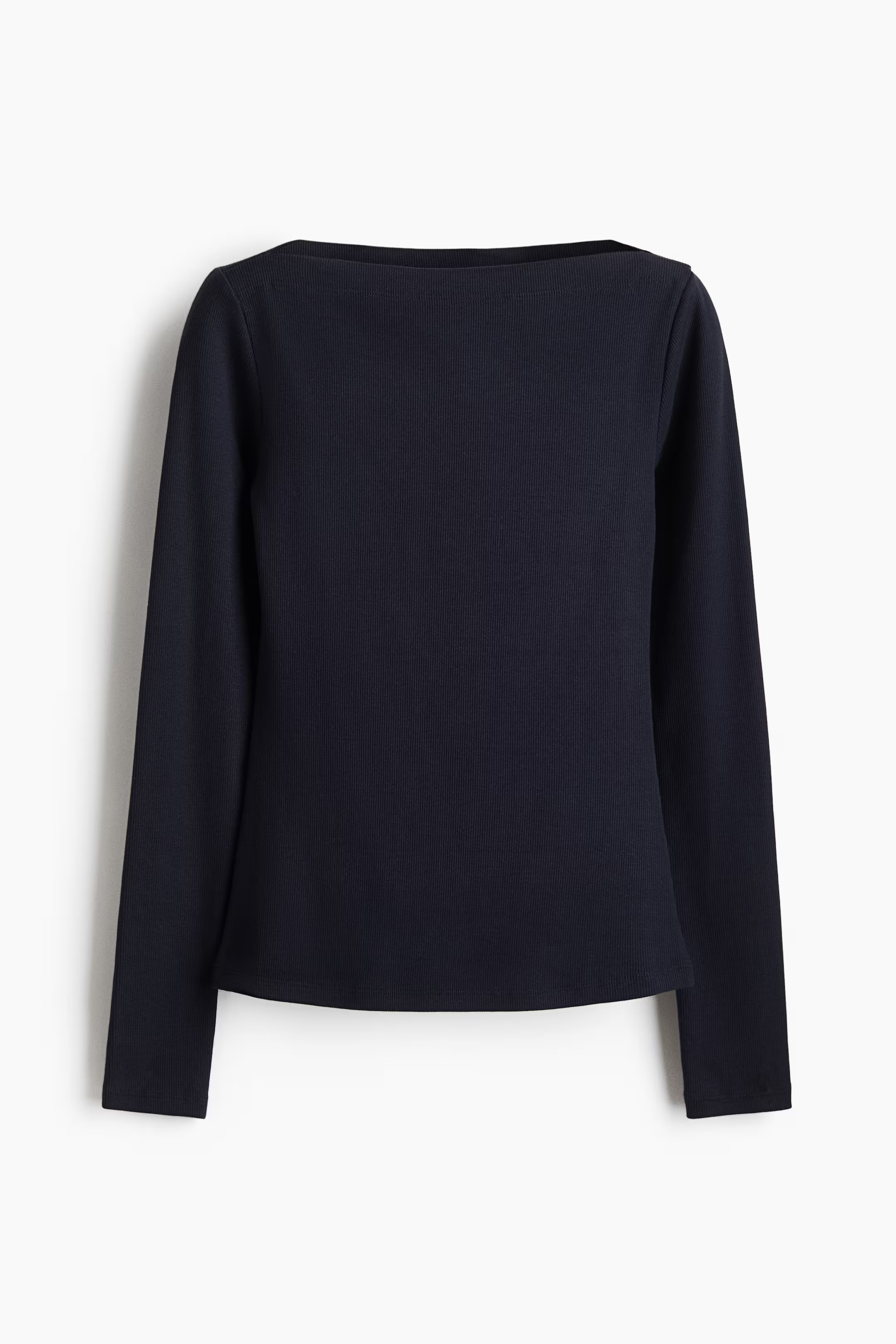 Ribbed Boat-Neck Top | H&M (US + CA)