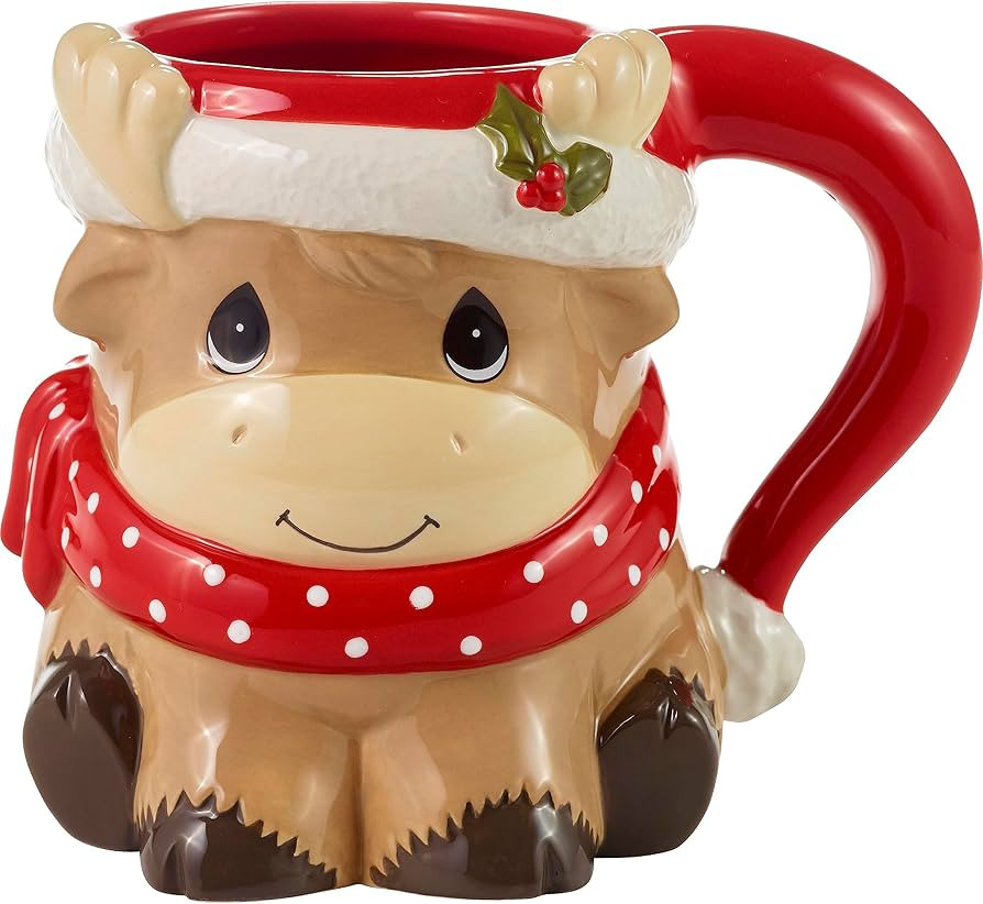 Precious Moments Merry Christmoose Ceramic Mug | Moose Christmas Mug | Holiday Kitchen Decor & Gi... | Amazon (US)