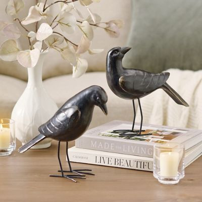Farmhouse Tabletop Crows, Set of Two | Grandin Road