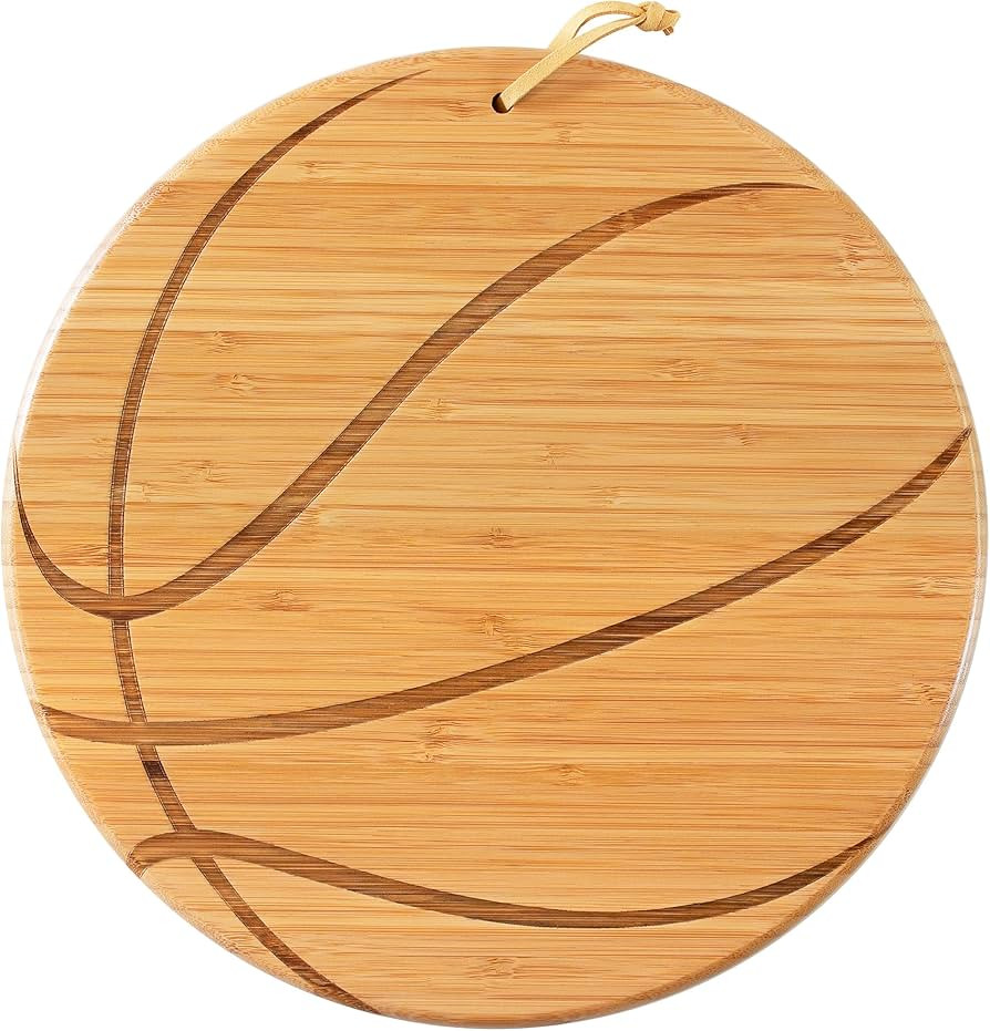 Totally Bamboo Basketball Shaped Bamboo Wood Cutting Board and Charcuterie Board, Great Gift for ... | Amazon (US)