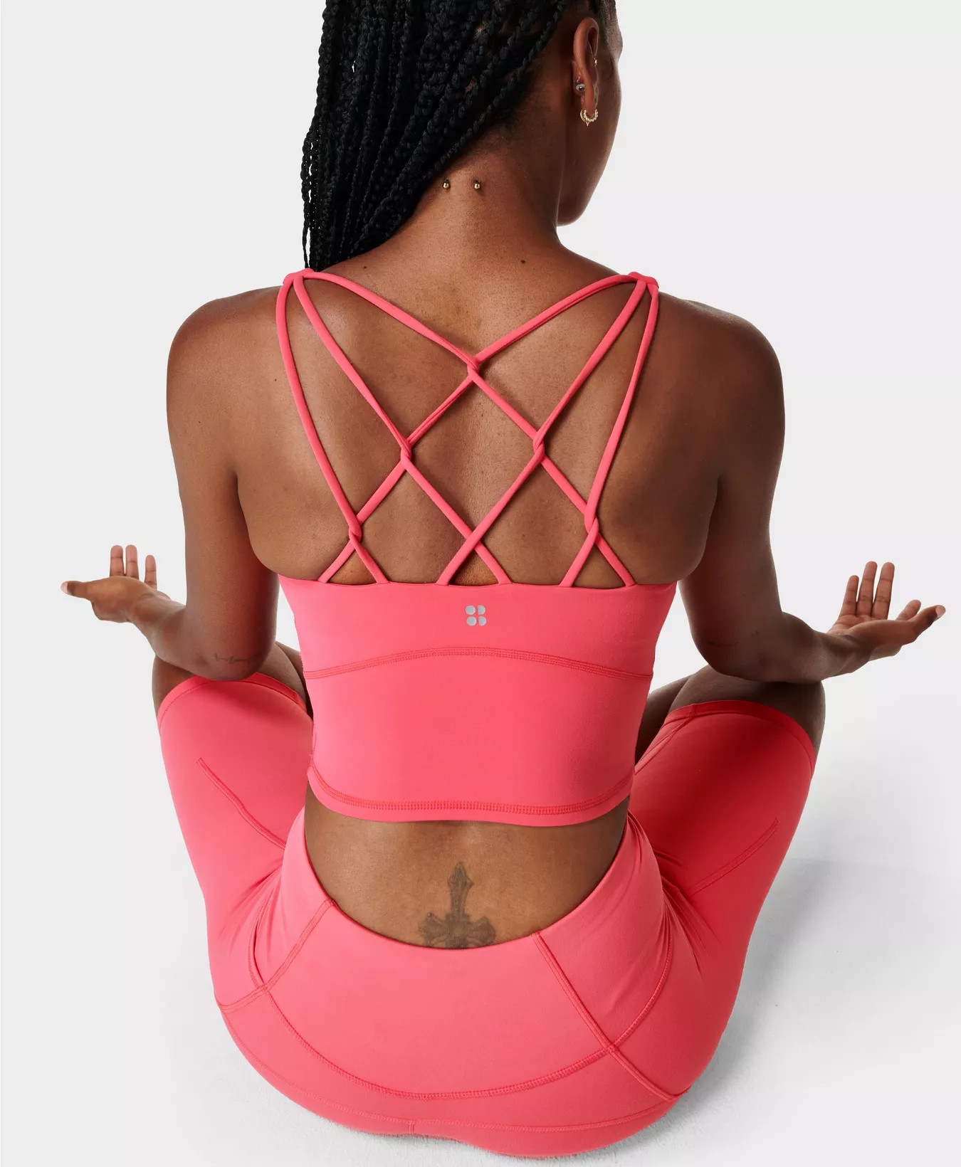 Super Soft Crop Strappy Back Workout Bra Tank | Sweaty Betty UK
