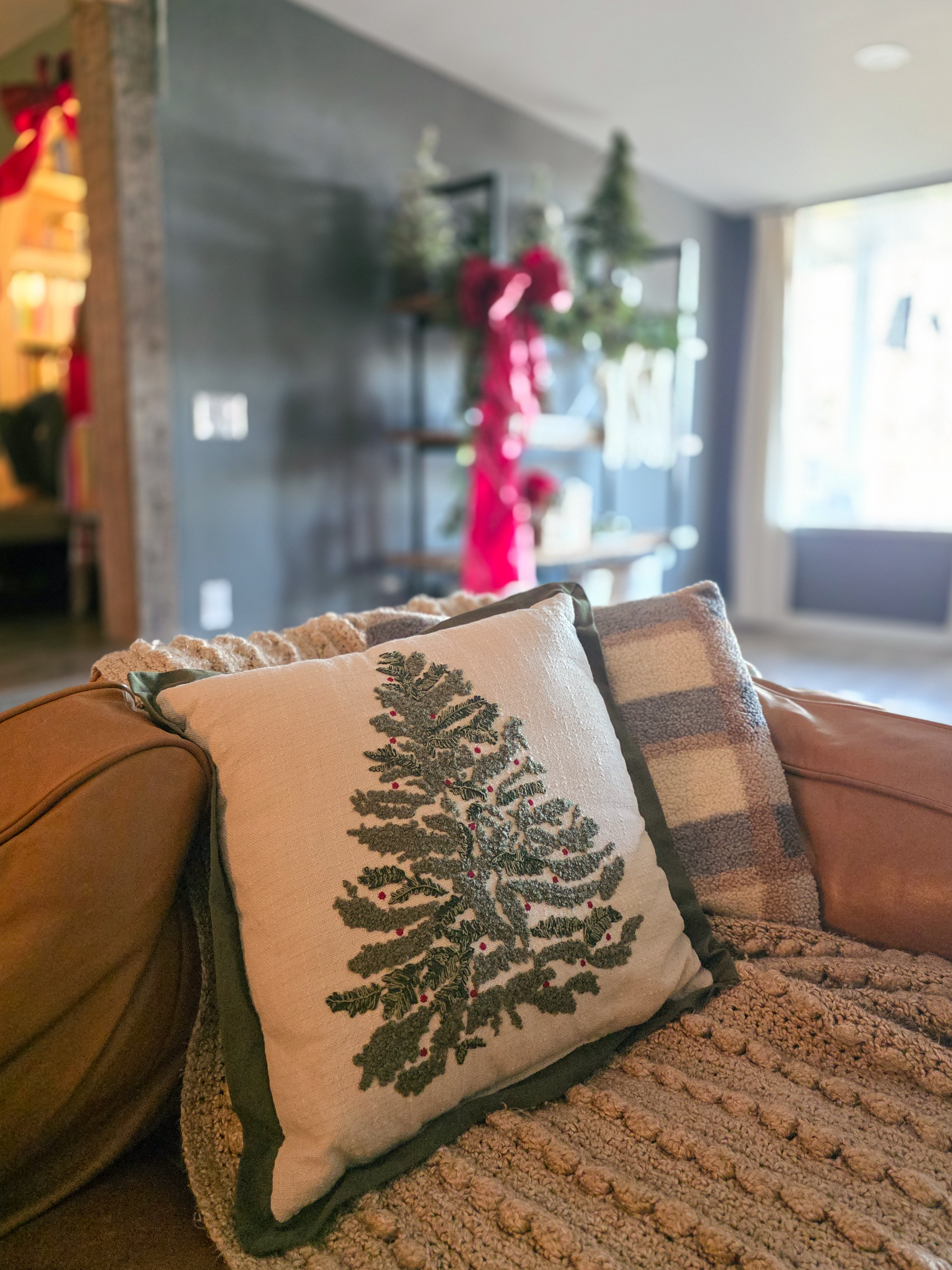 The easiest way to bring more festive cheer to your living room is to add some holiday themed throw pillows (or pillow covers). #christmas #christmaspillow #chirstmaslivingroom  

 #LTKHoliday #LTKSeasonal #LTKFindsUnder50