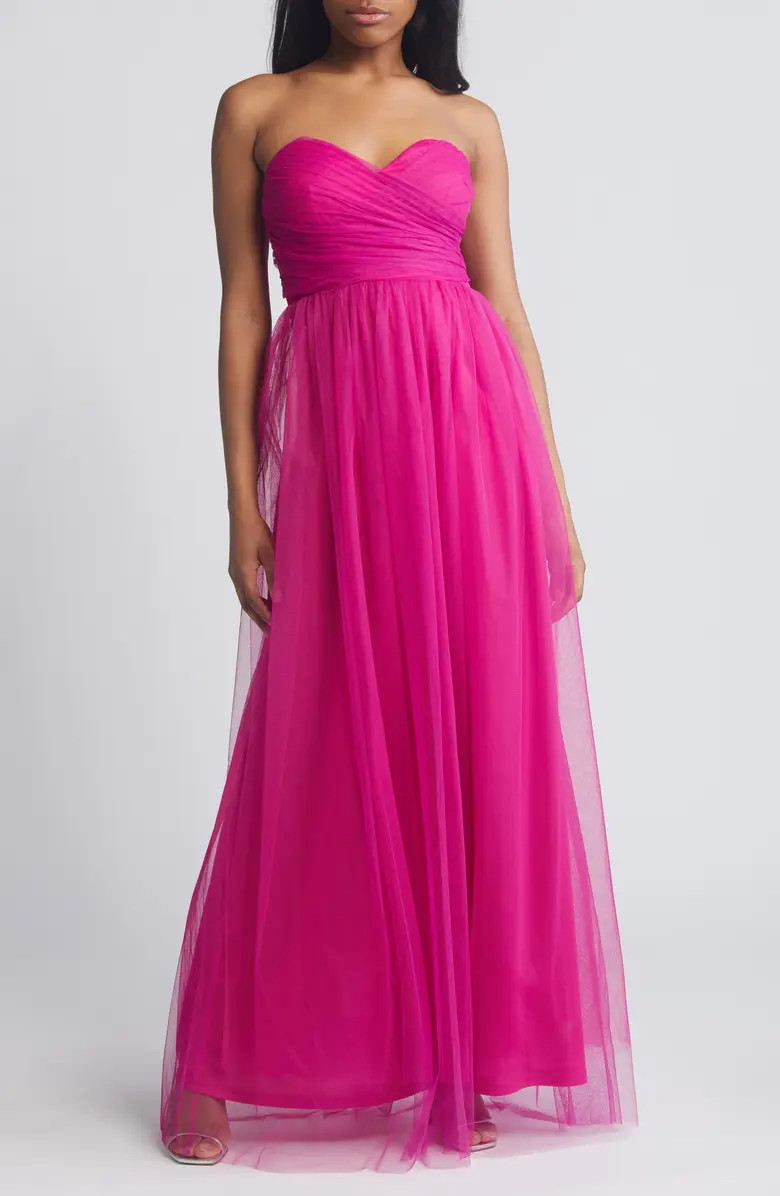 Strapless Tulle Gown | Nordstrom