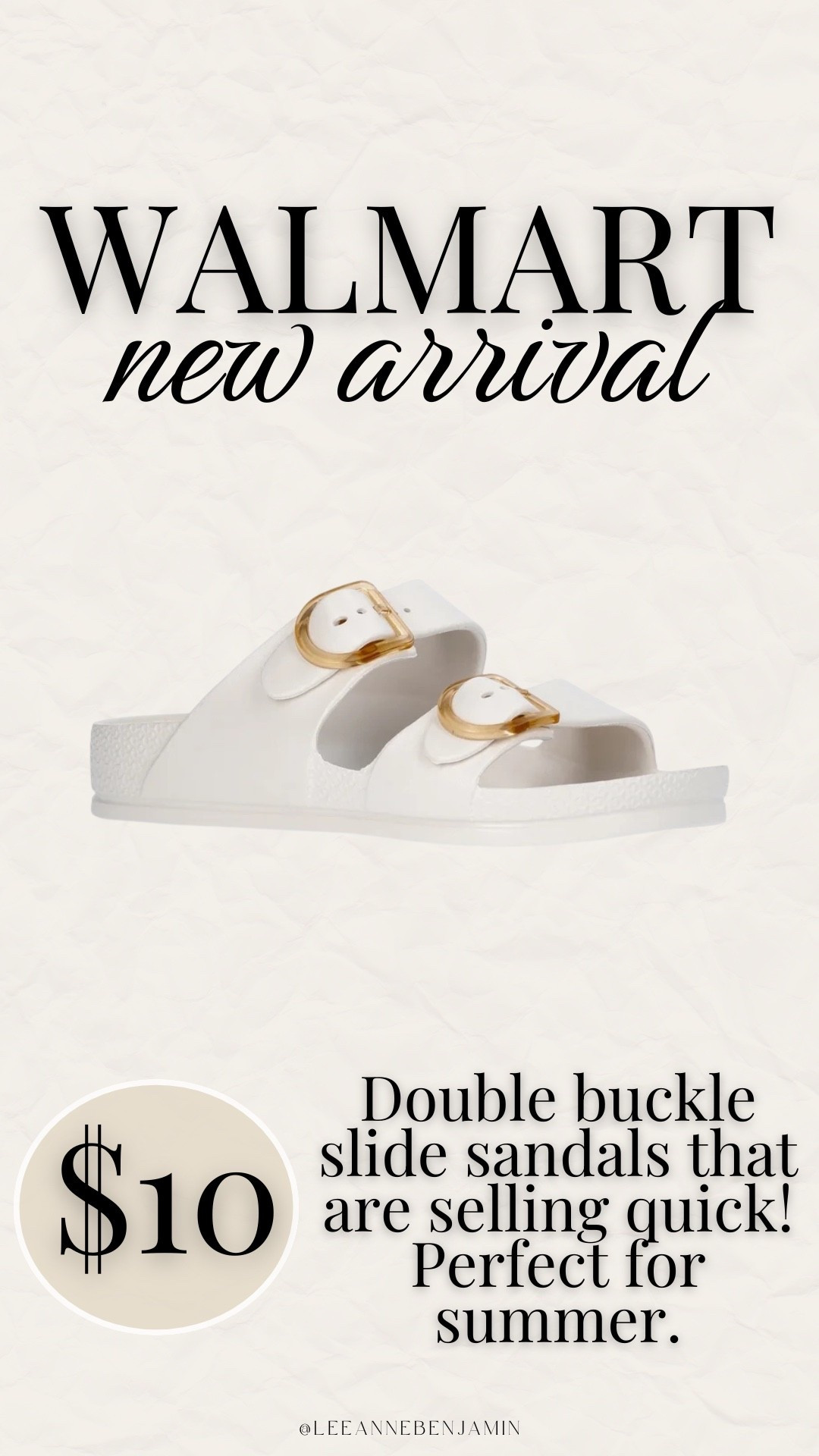 Double buckle sandals from Walmart only $10!

#LTKSeasonal #LTKootd #LTKSaleAlert