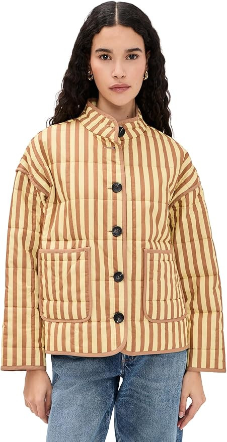 Avec Les Filles Women's Box Quilted Jacket with Patch Pockets | Amazon (US)