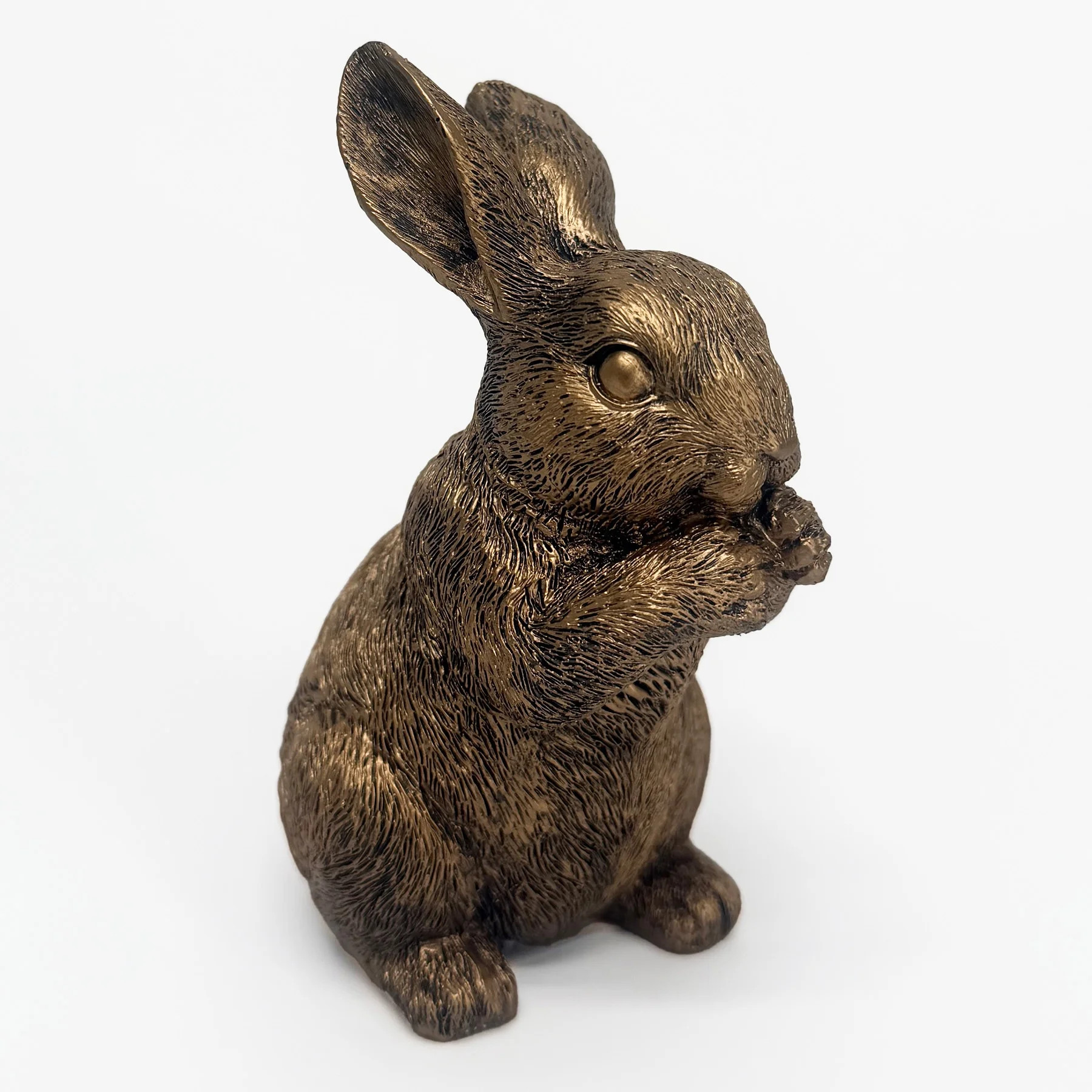 Resin Standing Bunny Tabletop Easter Decoration, Bronze, 4.75", by My Texas House | Walmart (US)