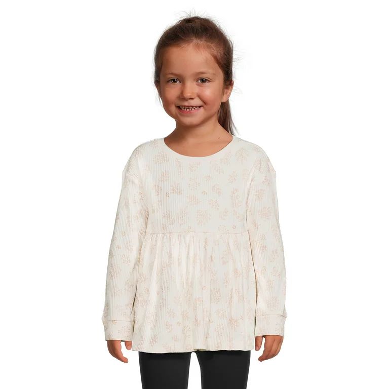 easy-peasy Toddler Girl Long Sleeve Babydoll Top, Sizes 12 Months-5T | Walmart (US)