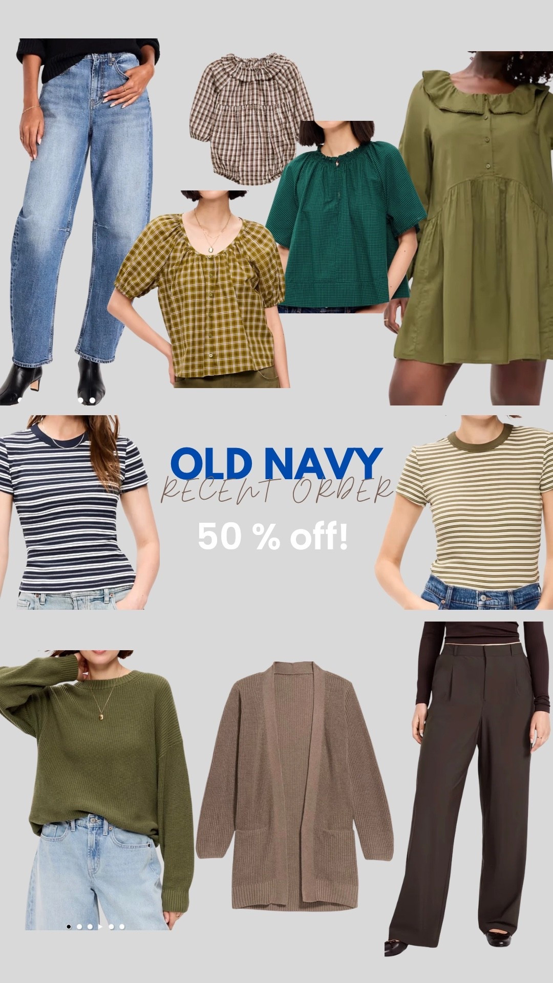 Recent old navy order during their sale! So many cute things for fall - I love their ribbed T’s and sweaters! Picked up a few flowy blouses too that will be good for breastfeeding

#LTKootd #LTKSaleAlert #LTKSeasonal