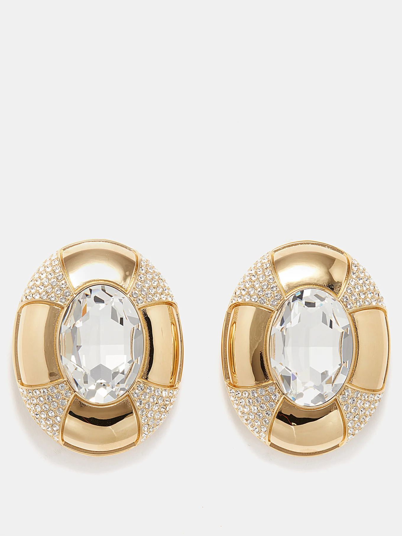 Saharienne crystal-embellished clip earrings | Matches (UK)