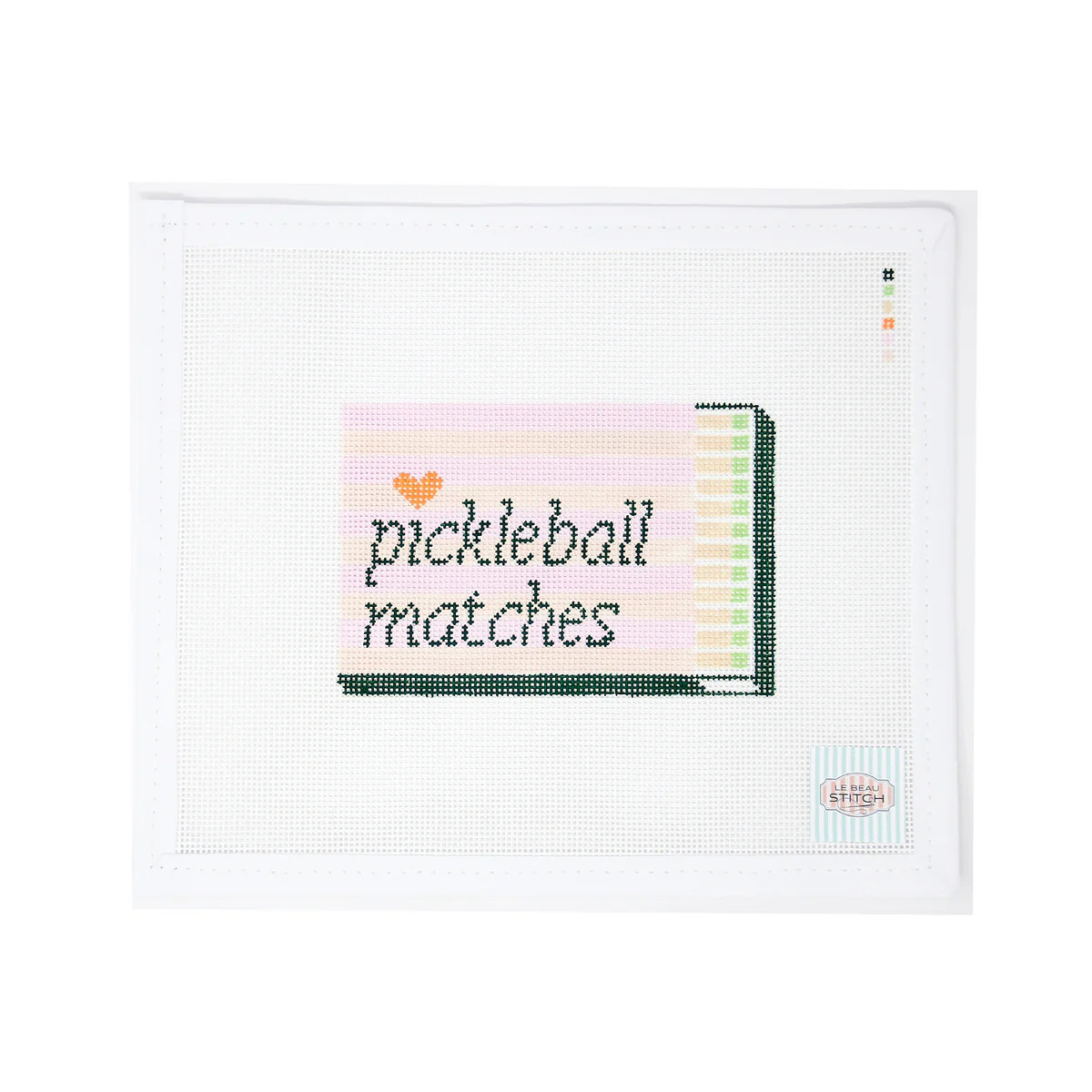 Pickleball Matches Matchbox | Greystone Needlepoint