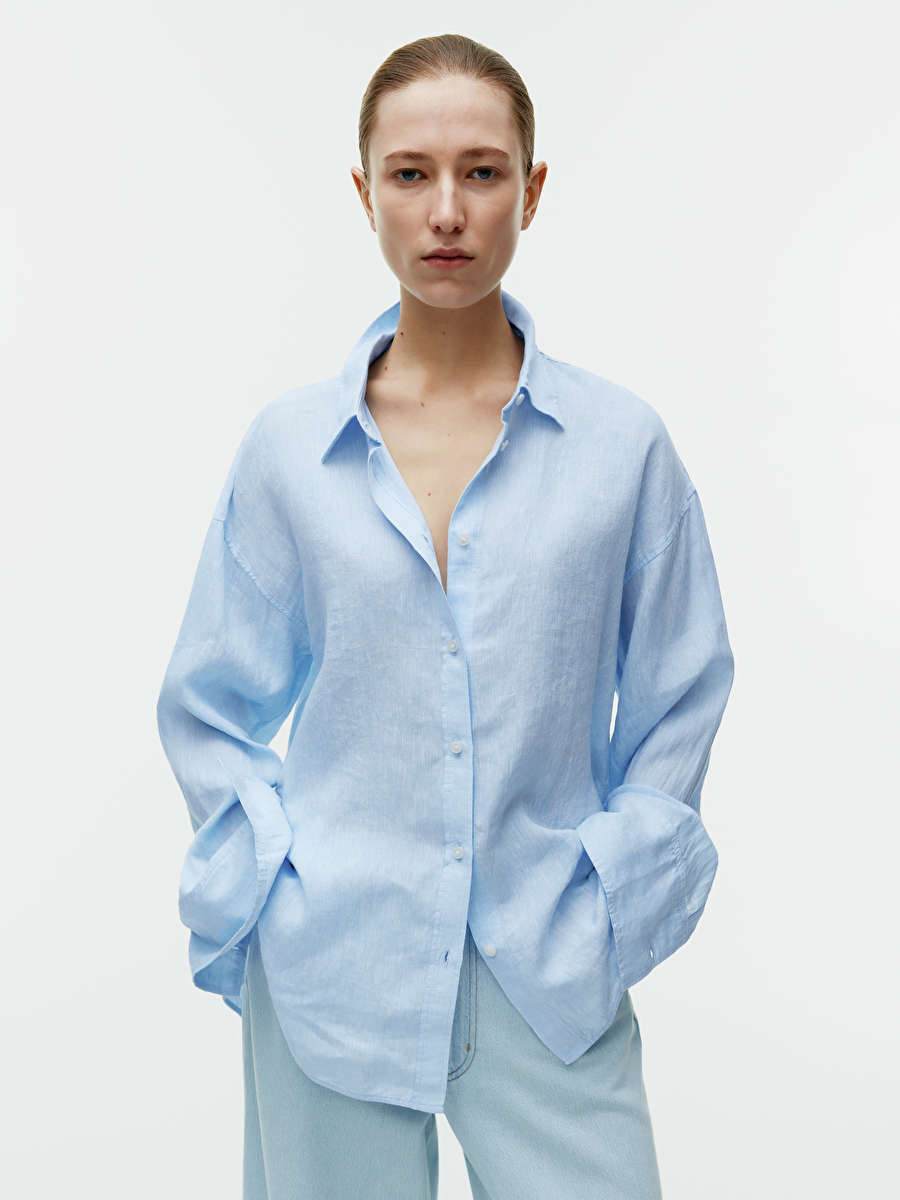 Chemise ample en lin | ARKET (EU)