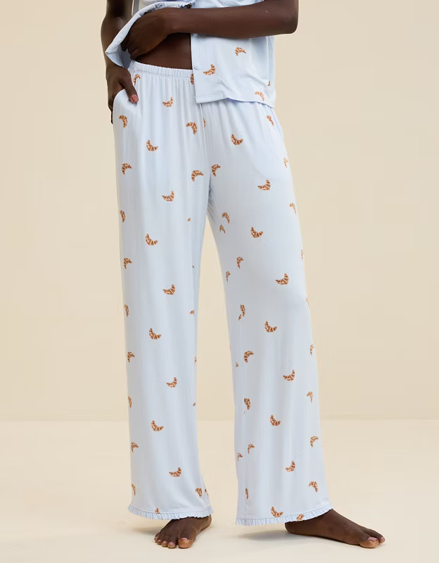 Aerie Real Soft® Ruffle Trouser PJ Pant | Aerie
