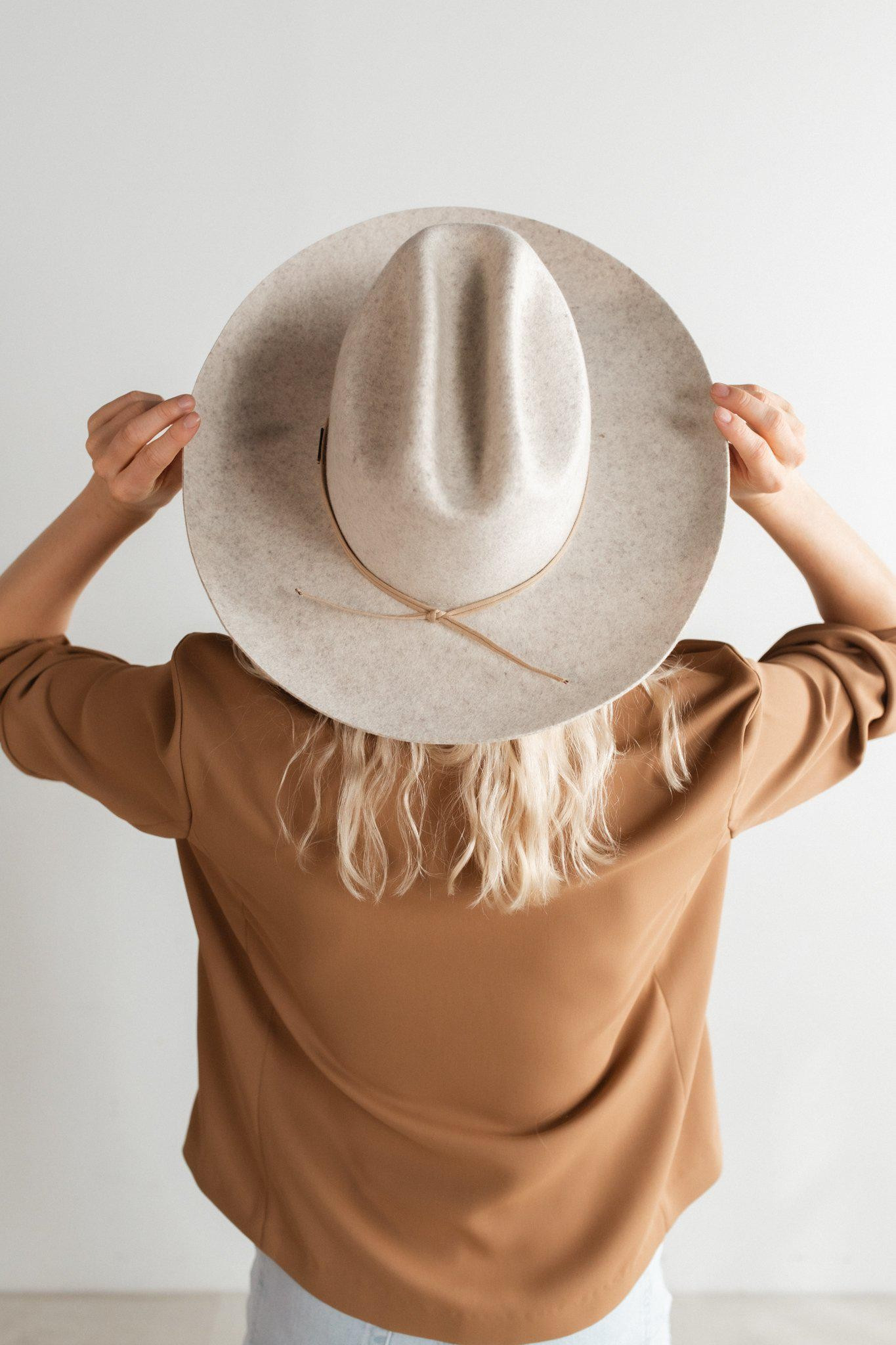 Ezra Western Hat - Mix Grey | Gigi Pip